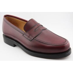 MOCASIN BORDON Y ANTIFAZ  BERWICK MODELO 4962PR H148 BOXCALF BURDEOS PISO RUBBER