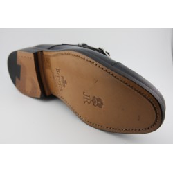 MONKSTRAP DOBLE HEBILLA PUNTERA RECTA BERWICK MODELO 4925PR H150 BOXCALF AZUL PISO ROBLE